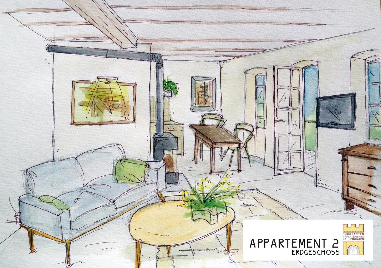 Burggarten Appartements Neuleiningen Kültér fotó
