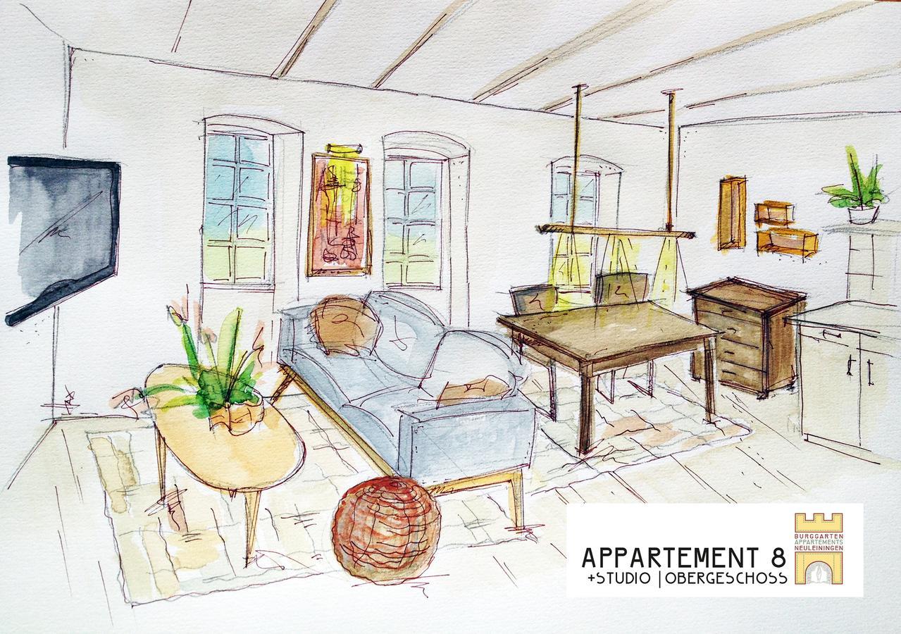 Burggarten Appartements Neuleiningen Kültér fotó