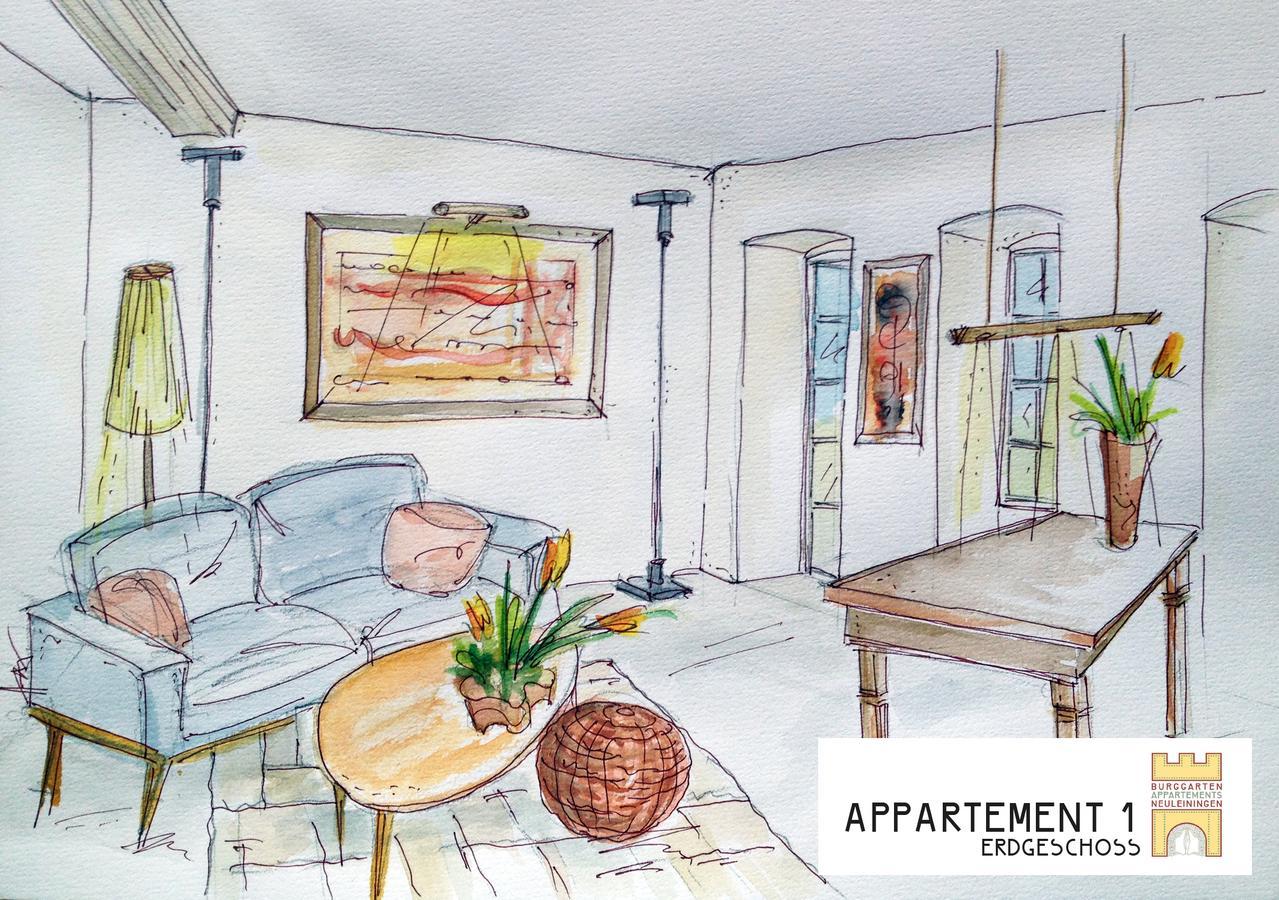 Burggarten Appartements Neuleiningen Kültér fotó